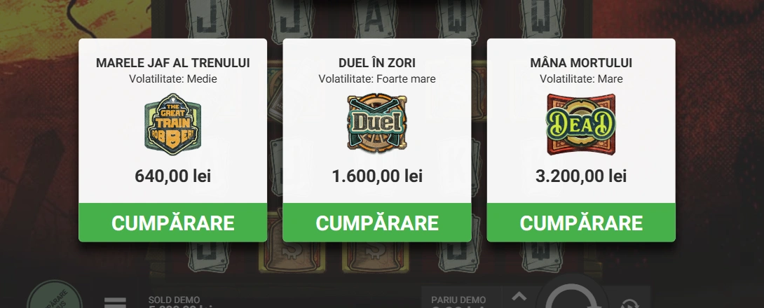 bonus Buy Screen