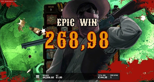 Wanted Dead or a Wild, whether in Demo mode or for real money